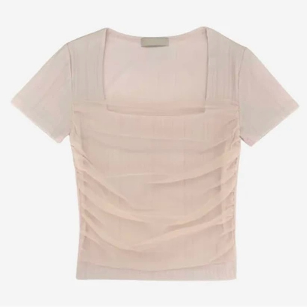 Chic White Short Sleeve Women's Top